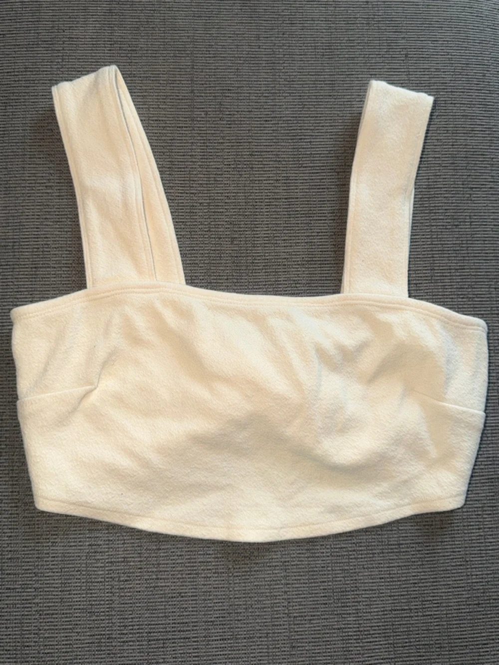 Free People Beach Cream Twist Front Crop Top - Picture 2 of 3